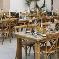 Madera sólida Nuevo estilo Minimalismo Mesas de bodas de banquete de hotel personalizado